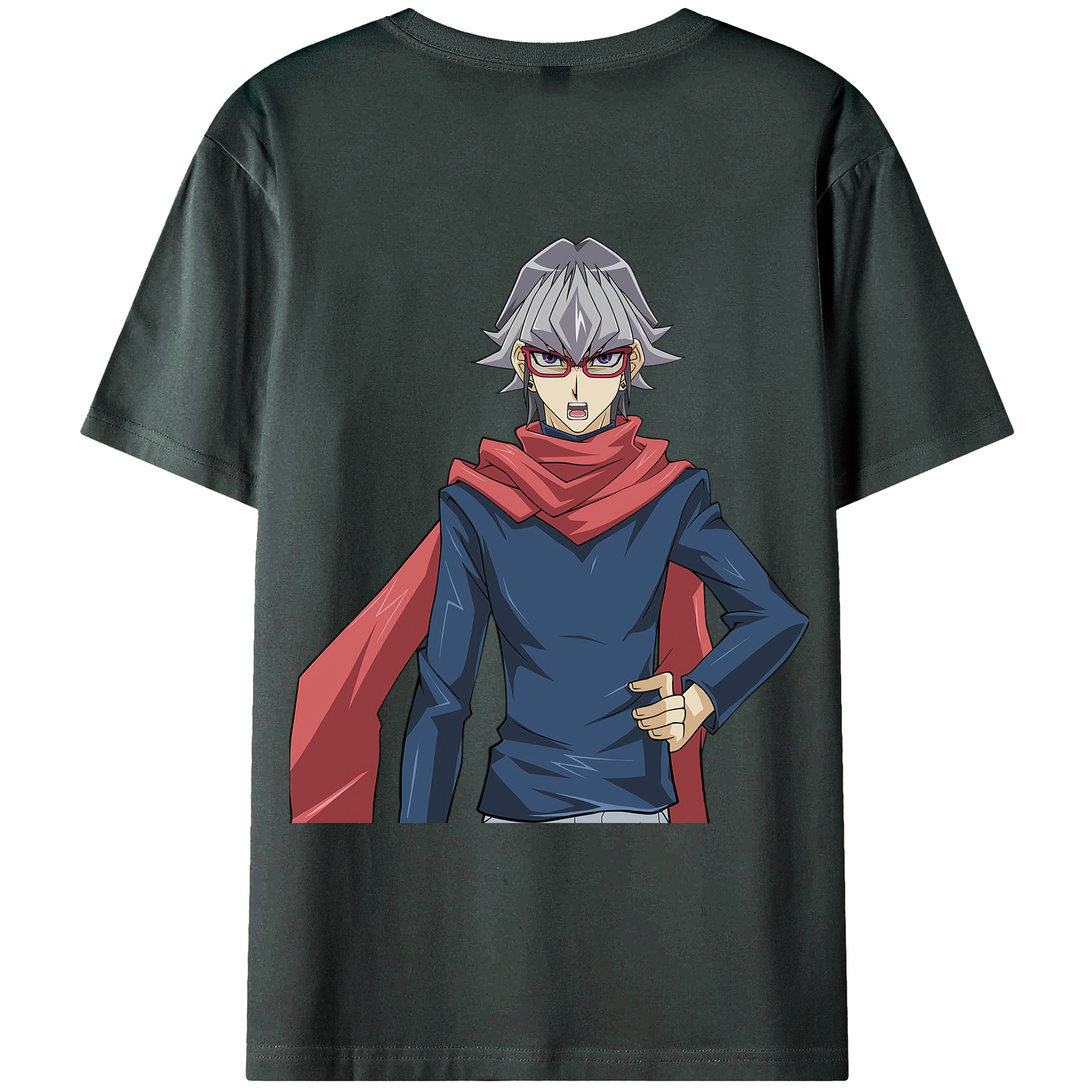 （画像用） 遊☆戯☆王 Yu-Gi-Oh! 綿100％ メンズ半袖Tシャツ（バックプリント） 通気性